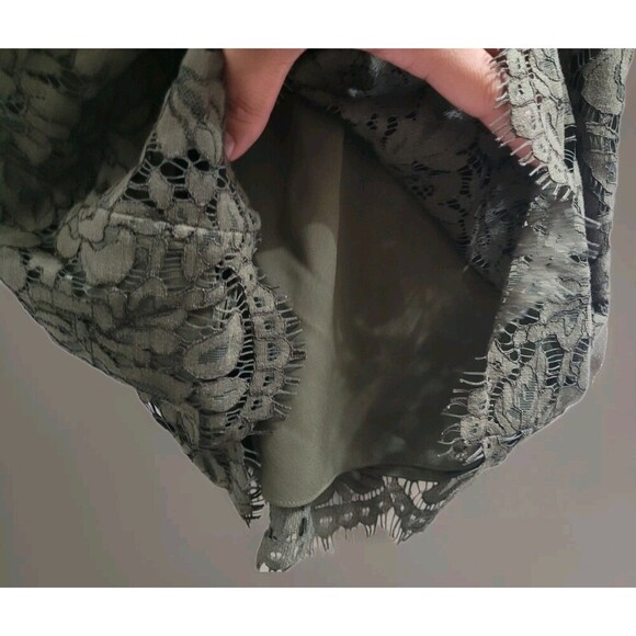 Diane Von Furstenberg Sz 6 Olive/Black Viera Lace Cocktail Dress Elegant $498 - Picture 14 of 16